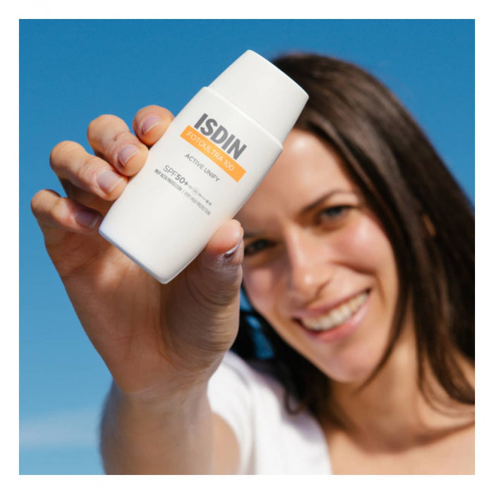 Isdin FotoUltra 100 Active Unify Fluido Sem Cor FPS 99 50ml